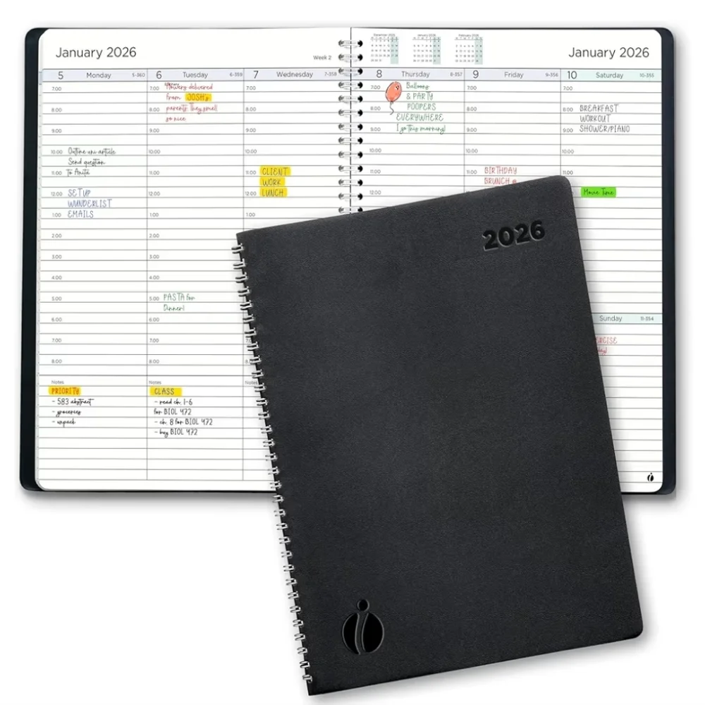 Black Spiral 2026 Planner